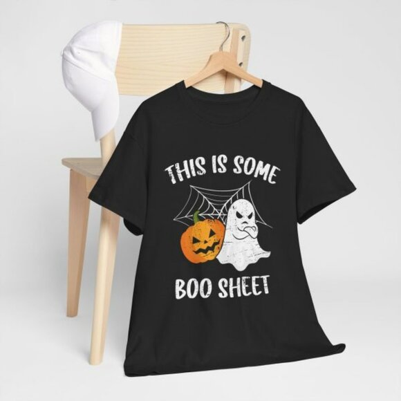 This Is Some Boo Sheet Halloween Ghost Funny Gift T-Shirt - Picture 2 of 6